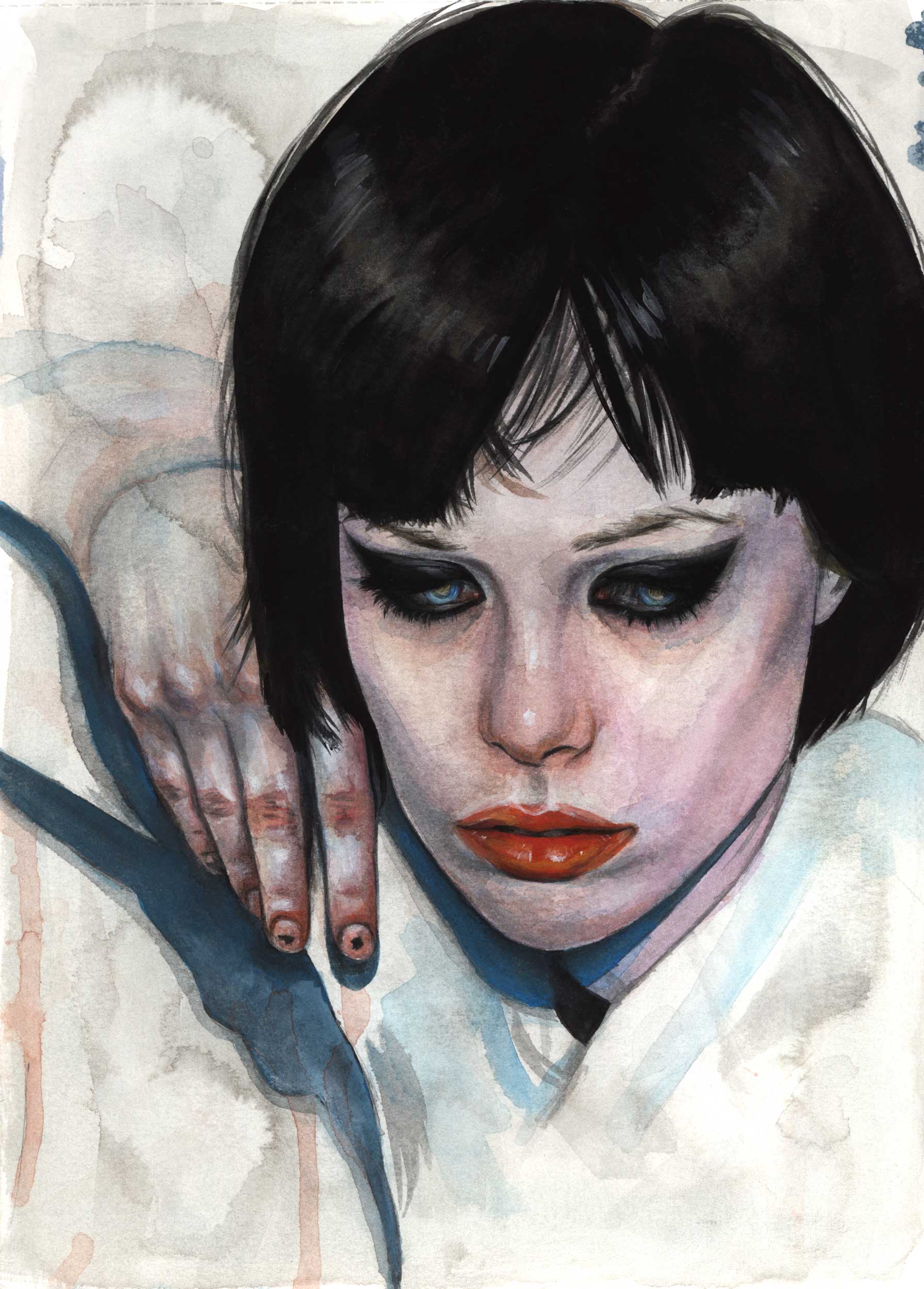 Alice Glass, watercolor