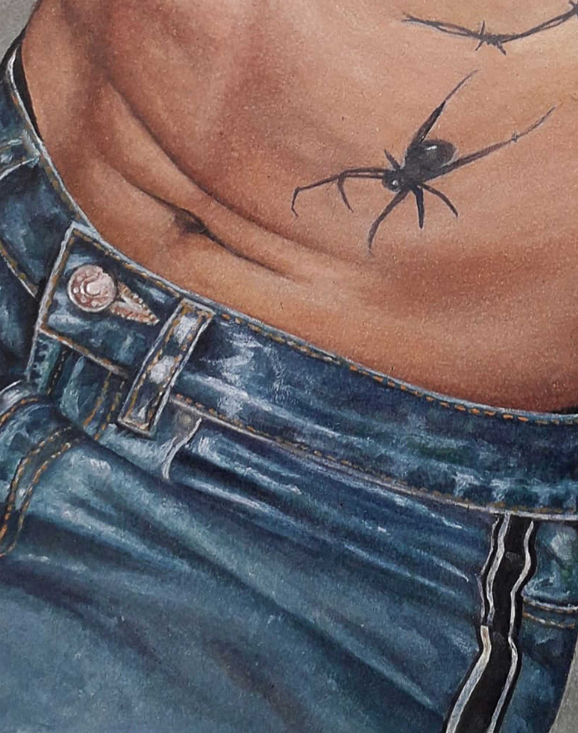 commission close-up, gouache