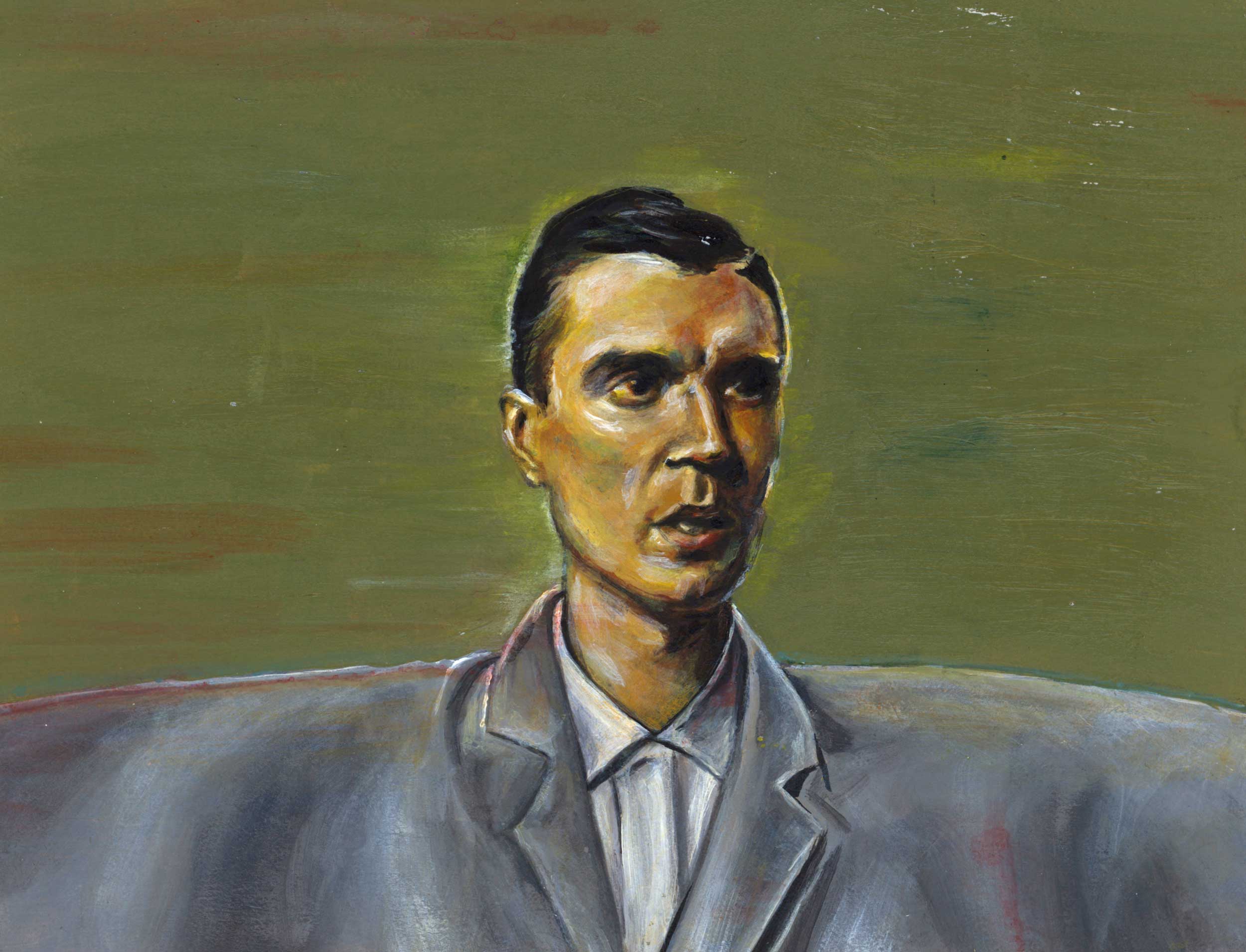 David byrne, acrylic