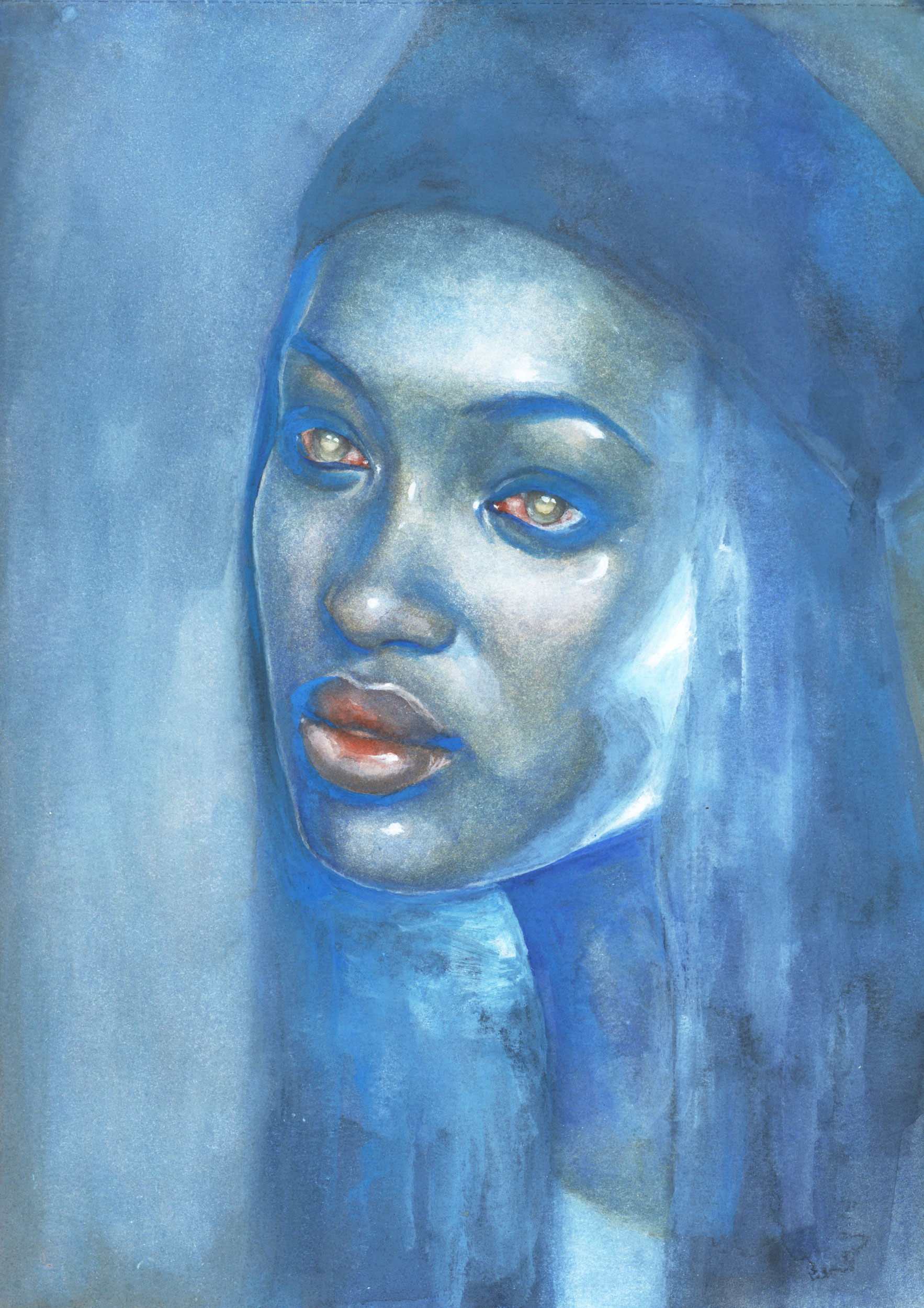 Naomi, watercolor
